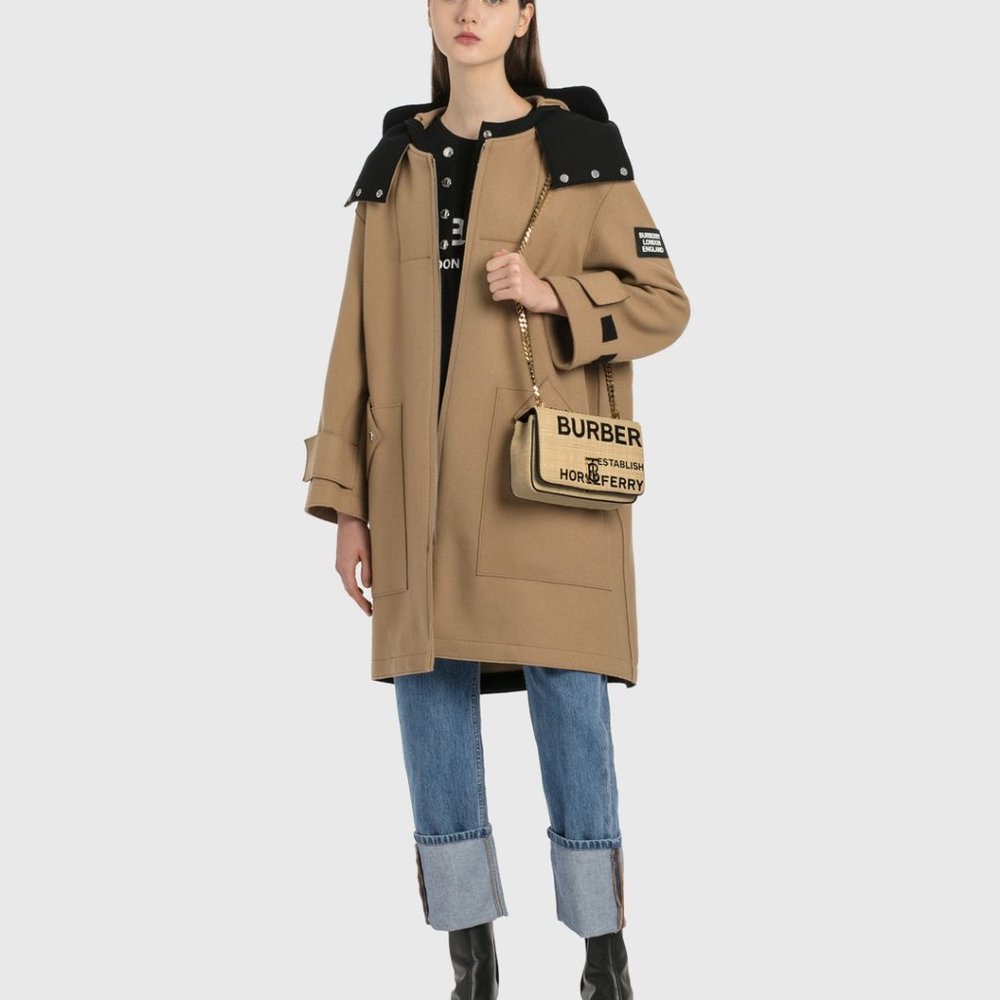 Burberry Wool Hooded Parka Coat - US 4 - BRAND NEW WITH TAGS